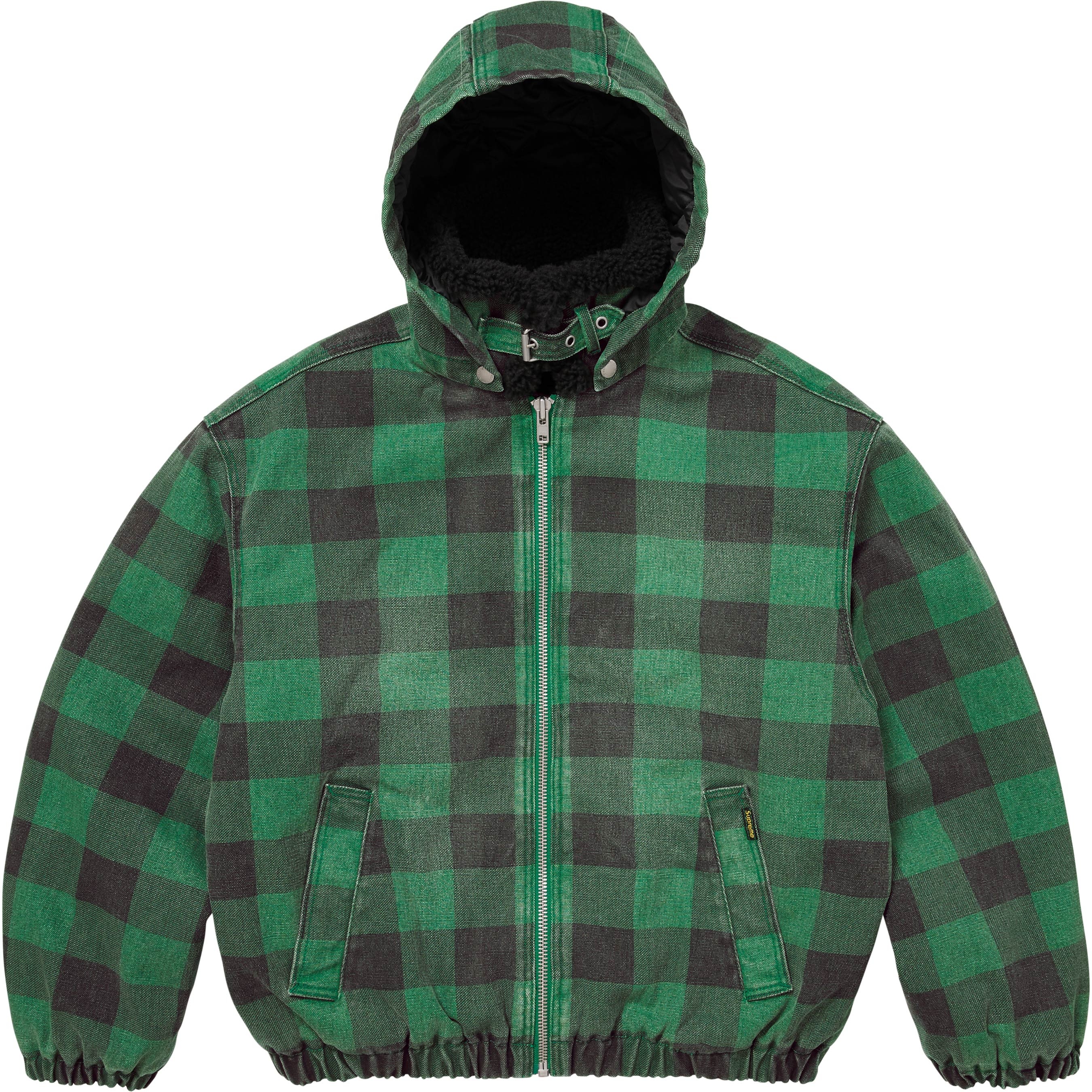 Faux Shearling Lined Bomber Jacket view 8